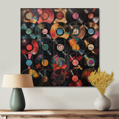 Design Art Colorful Vinyl Records Melodies III - Vinyl